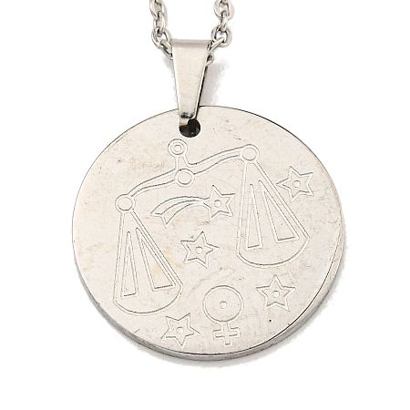 Non-Tarnish Constellation Pendant Necklaces LS-NJEW-S422-04P-07-1