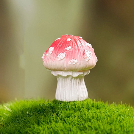 Resin Mushroom Miniature Ornaments PW-WG67BFB-04-1