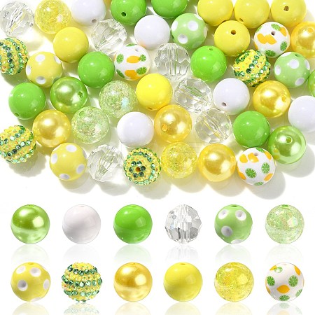 Opaque Acrylic Beads Set MACR-CJC0001-13A-01-1