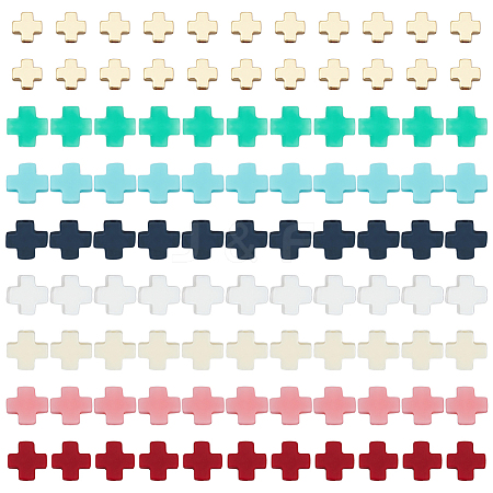 70Pcs 7 Colors Synthetic Coral Beads CORA-ME0001-02-1
