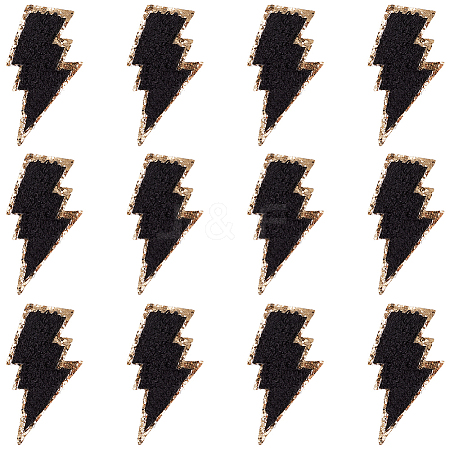 12Pcs Computerized Embroidery Cloth Self Adhesive Patches PATC-GF0001-57A-1