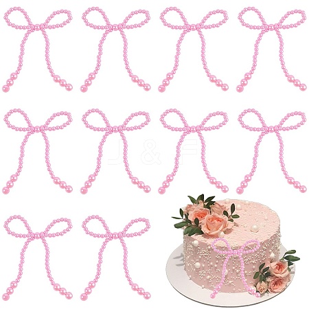 12Pcs Plastic Imitation Pearl Beads Cake Decoration AJEW-CP0010-61B-1