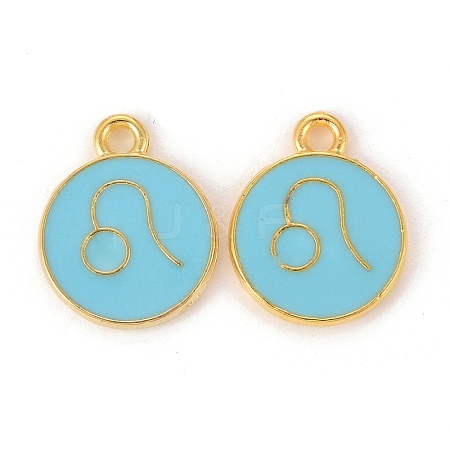 Alloy Enamel Pendants ENAM-S124-01B-16G-1