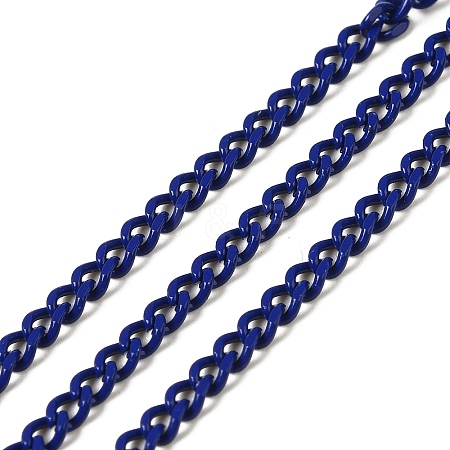 Spray Painted 304 Stainless Steel Curb Chains STAS-B067-05A-04-1