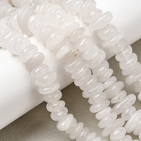 Natural White Jade Beads Strands G-A285-A13-01-1