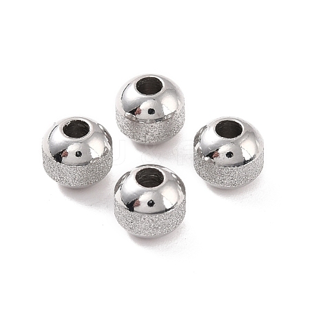 Textured 304 Stainless Steel Beads STAS-P306-01B-P-1