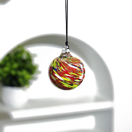 Hand-Blown Glass Christmas Ball Hanging Ornaments PW-WGE4637-06-1