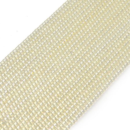 Electroplate Glass Beads Strands GL-CBAA615-01C-1