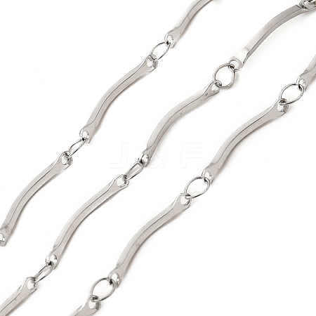 304 Stainless Steel Scalloped Bar Chains CHS-B015-05P-1