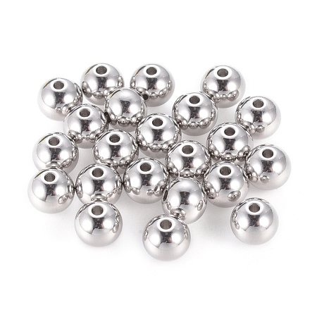 Tarnish Resistant 201 Stainless Steel Beads STAS-R033-8mm-1