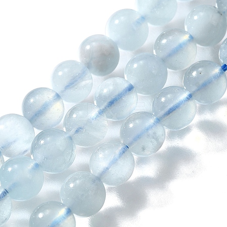 Natural Aquamarine Beads Strands G-N0319-D-01-1