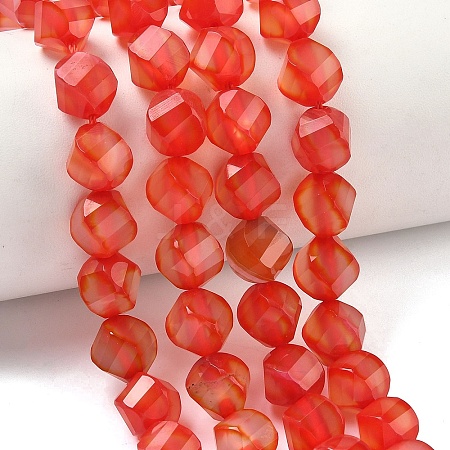 Natural Red Agate Beads Strands G-C267-B12-1
