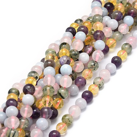 Natural Mixed Gemstone Beads Strands G-E576-06B-1