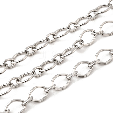 304 Stainless Steel Oval Link Chains CHS-C018-02A-P-1