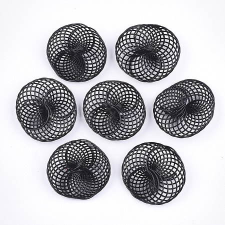 Spray Painted Eco-Friendly Iron Wire Beads IFIN-T009-04A-1