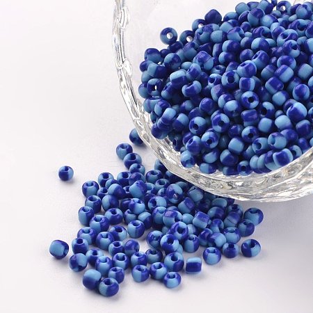 8/0 Opaque Colours Seep Glass Beads X-SEED-M007-06-1