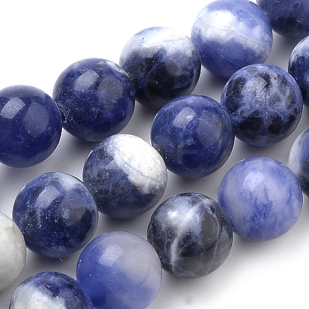 Natural South Africa Sodalite Beads Strands G-S259-35-4mm-1