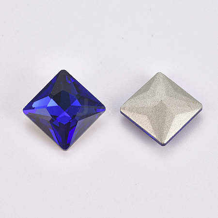 Pointed Back & Back Plated K9 Glass Cabochons RGLA-E017-04-A-1
