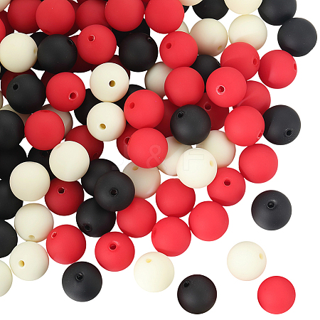 Rubberized Style Imitated Silicone Acrylic Beads MACR-PA0001-06A-05-1