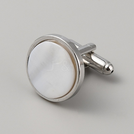 Natural Shell Cufflinks for Men FIND-WH0110-736P-01-1