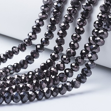 Electroplate Transparent Glass Beads Strands LS-EGLA-A034-T2mm-UA08-1