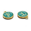 Initial Letter A~Z Alphabet Enamel Charms ENAM-X0018-15-3