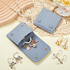 2Pcs Microfiber Cloth Jewelry Storage Bags with Brass Button ABAG-BBC0001-17A-02-4