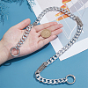 Aluminum & Iron Cuban Link Chains Bag Extender Chains HJEW-PH02129-02-3