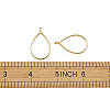 Rack Plating Alloy Teardrop Open Back Bezel Pendants PALLOY-TA0001-09G-7