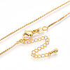 Brass Box Chain Necklaces for Women NJEW-G084-12G-2