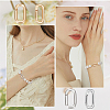 10Pcs 2 Colors Brass Spring Gate Rings KK-BBC0007-77-5