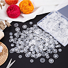  200 Pairs 2 Style Transparent Resin Snap Fasteners BUTT-NB0001-48-6