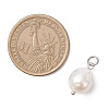 Natural Baroque Pearl Keshi Pearl Pendants PALLOY-JF04627-02-2