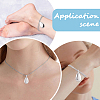 Teardrop 201 Stainless Steel Memorial Urn Ashes Pendant Necklaces DIY-CN0003-40P-4