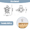 Tibetan Style Alloy European Beads MPDL-DC0001-01-2