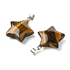 Natural Tiger Eye Pendants GG-K002-10S-2
