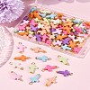 100Pcs Acrylic Pendant PALLOY-FS00039-03-9