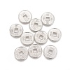 Feng Shui Alloy Coin Beads PALLOY-E534-20P-1