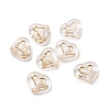 Transparent Plating Acrylic Beads OACR-C013-19-1