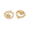 Brass Micro Pave Cubic Zirconia Charms KK-M233-39G-3