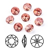 Pointed Back & Back Plated Glass Rhinestone Cabochons RGLA-J012-8mm-542-1