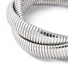 304 Stainless Steel Stretch Bracelets BJEW-A031-01E-P-2