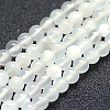 Natural White Moonstone Beads Strands G-P342-02A-4mm-A-1