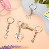 201 Stainless Steel Cat Keychains KEYC-TAC00008-12