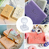 Clear Acrylic Soap Stamps DIY-WH0477-003-3