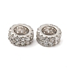 Rhodium Plated 925 Sterling Silver Spacer Beads STER-K176-05P-2