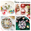 200Pcs 2 Colors Aluminum Round Ornament Cap FIND-AR0004-87A-7