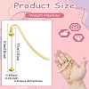 4Pcs 4 Colors Alloy Bookmarks AJEW-CJ0001-47-8