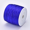 Round Nylon Satin Rattail Cord NWIR-WH0009-15A-09-2