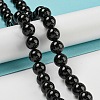 Natural Black Tourmaline Beads Strands G-G763-01-10mm-AB-8